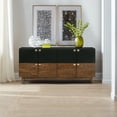 thumbnail image 2 of Armen Living Amigo 4-Door Modern Veneer and Wood Buffet in Brown/Black, 2 of 6