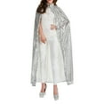 thumbnail image 6 of Hauaitttt Women Men's Cape Hooded Sequin Carnival Adult Props Sequin Cape Capes Coats Long Jackets for Women Dressy 1920s Gowns for Women Beach Head Scarf Blanket Robe for Women Front Closure Womens, 6 of 9