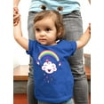 thumbnail image 2 of Cloud And A Rainbow T-Shirt Infant -Image by Shutterstock,  6 Months, 2 of 4
