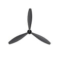 thumbnail image 6 of DecMode Black Metal 3 Blade Airplane Propeller Wall Decor with Aviation Detailing, 6 of 7