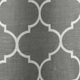 thumbnail image 4 of Exclusive Home Bensen Trellis 100% Blackout Grommet Top Curtain Panel Pair, 52"x96", Grey White, Set of 2, 4 of 8
