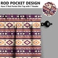 thumbnail image 5 of Boho Kitchen Curtains for Windows – Rustic Tribal Floral Print Cafe Curtains, Vintage Bohemian Geometric Panels for Home Décor, 5 of 6