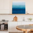 thumbnail image 6 of Blue Ombre Wall Art Painting on Canvas, Ocean Waves Beach Gradient Canvas Art Home Prints Wall Art Framed Modern Artwork for Living Room Bedroom Wall Decor 12x12in, 6 of 9