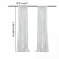 thumbnail image 2 of 2 Panels Sequin Backdrop Curtain With Curtain Magnetic Buckle, 24"*61" Glitter Backdrop Curtain for Halloween, Christmas, Wedding, Party Decoration, 2 of 11
