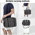 thumbnail image 4 of For Spirit, American Airline, Frontier 18X14X8 Inches Personal Item Under Seat Duffel Bag With Air Pillow And USB Port (Grey), 4 of 6