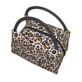 thumbnail image 5 of Vsdgher Leopard Print Insulated Reusable Bags with Sturdy Zipper and Handles, Foldable Totes for Hot or Cold Food Bring or Delivery, 5 of 8