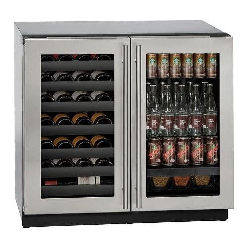 U-Line U-3036Bvwc 36" Wide 123 Can Capacity Beverage Center - Stainless Steel