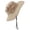 Beige, variant on Breathable Wide Brim Boonie Hat Outdoor Waterproof UPF 50 Sun Protection Mesh Safari Sun hat for Travel Fishing