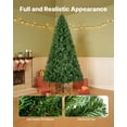 thumbnail image 3 of VEVOR Christmas Tree, 6ft Artificial Xmas Tree, Full Holiday Decor Trees with 1250 Branch Tips & Sturdy Metal Base for Home Party Office Decoration, 3 of 9