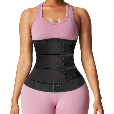 MEYSE Premium Sauna Waist Trainer Cincher - Enhanced Tummy Control Slimming Body Shaper Belt for Sports Everyday Sleek Lingerie Look & Shapewear Comfort