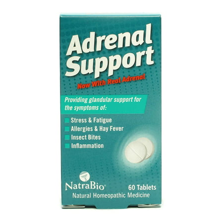 Natrabio Adrenal Support Natural Homeopathic Medicine Tablets 60
