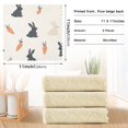 thumbnail image 6 of Yayeee 6 Pack Kitchen Dish Cloths Set for Washing Soft Drying Absorbent Microfiber Towels, Bunnies and Carrots, 6 of 9