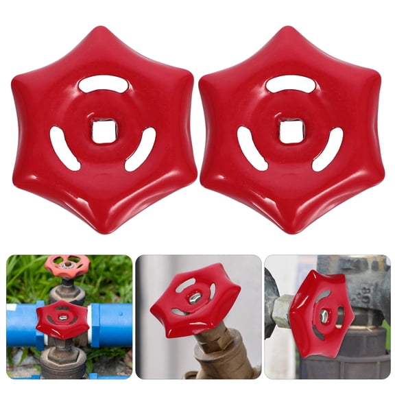LOLIPPYY 2-Pack Replacement Spigot Handle Wheel for Outdoor Faucet Gate Valve, and Rust-Resistant Metal
