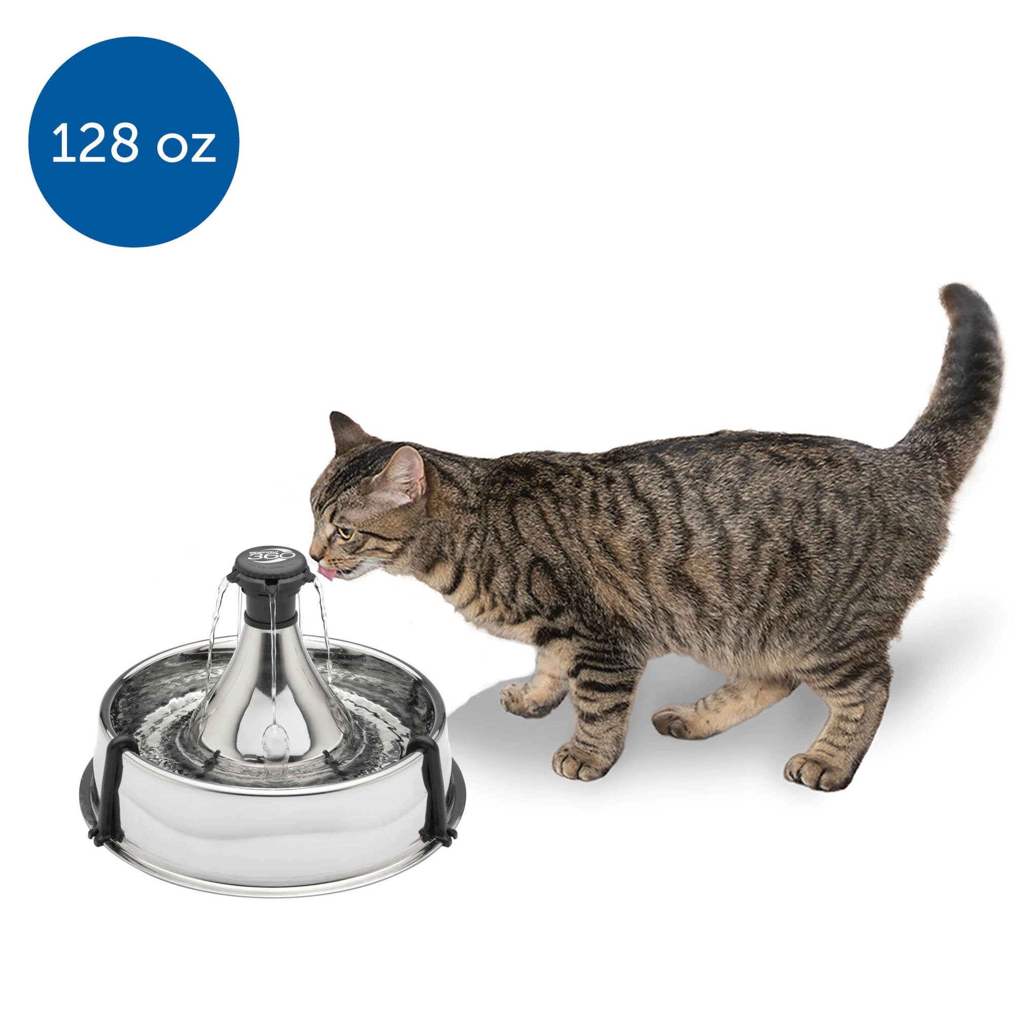 PetSafe Drinkwell Stainless Multi-Pet Fountain - 128 Oz - Walmart.com ...