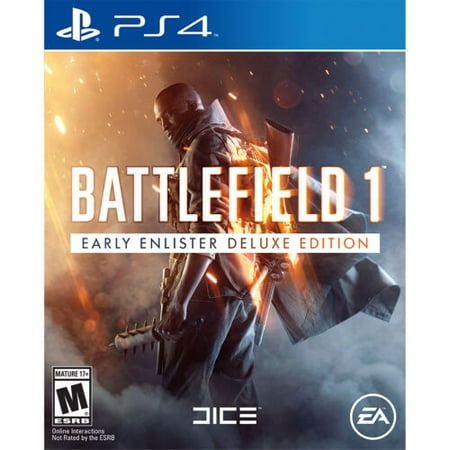 Battlefield 1 - Early Enlister Deluxe Edition PS4 [Brand New] Platform: Sony PlayStation 4 Release Year: 2016 Publisher: Electronic Arts Genre: Shooter Game Name: Battlefield 1: Early Enlister Deluxe Edition  Battlefield1