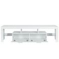 TV Stand for 80 inch TVs, HSUNNS Contemporary High Glossy TV