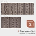 thumbnail image 5 of Anti Fatigue Kitchen Mats for Floor 2 Piece Set, Waterproof & Non-Skid Boho Kitchen Rugs, Cushioned Kitchen Mat for Standing Washable Comfort Desk Kitchen Runners, 17x30+17x47, 5 of 5