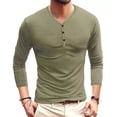 thumbnail image 2 of Playeras Manga Larga Cuello Henley Para Hombre Slim Fit 3pzs, 2 of 7