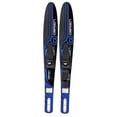 thumbnail image 1 of Open Box O'Brien Vortex Combos 65.5" Nylon Adjustable Wide Waterskis, Blue, 1 of 5