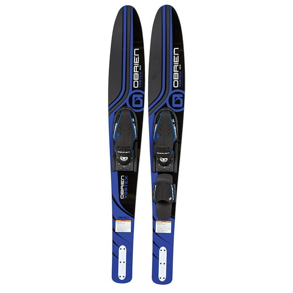 O'Brien Combos Adultes Vortex 65,5 Pouces en Nylon Réglable Ski Nautique Large, Bleu