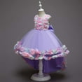 thumbnail image 5 of Odeerbi 2025 Children Dress Girl No Sleeve Princess Dress Flower Tail Dress Skirt Tutu Skirt Net Gauze Dress Canonicals, 5 of 9