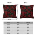 thumbnail image 2 of Honeii Rose Print Throw Pillow, Square Decorative Pillow Forms Soft Fluffy Plump Pillow Decorative Pillow Inserts,Couch Pillows-24"x24", 2 of 7