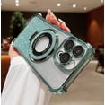 thumbnail image 2 of TECH CIRCLE For iPhone 13 Pro Magnetic Case, Glitter Bling Sparkly Case Compatible with MagSafe Slim Stand Anti-Scratch Shockproof Protective Women Cover for Apple iPhone 13 Pro 6.1" 2021,Green, 2 of 8