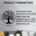 thumbnail image 3 of Family Tree Metal Wall Decor, Tree Of Life Metal Wall Art,Metal Tree Of Life Wall Decor, Round Metal Tree Of Life Wall Art Decor, 3 of 4