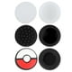thumbnail image 1 of Empuñaduras para pulgar, funda de botón de silicona 6 en 1, Thumbstick para Nintendo Switch, tapas protectoras para botones para tecnología innovadora de Pokeball, 1 of 9