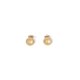 thumbnail image 1 of Elegantes Aretes De Bola Facetada Oro Sólido 14k Italino, 1 of 3
