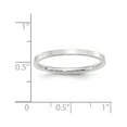 thumbnail image 4 of Primal Gold 10 Karat White Gold 2mm Standard Flat Comfort Fit Band Size 11, 4 of 5