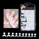 thumbnail image 5 of 2xpuntas de Uñas Francesas, Uñas Postizas con Forma de Blanca, Construcción Rápida, 100 Uds. , 3 piezas, 5 of 8