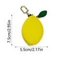 thumbnail image 6 of Kcolen Cute Fruit Shaped Zipper Purse Keychain with Pendant Charm for Women Girls, 6 of 8