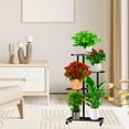 thumbnail image 3 of Flyclix Metal Plant Stand Indoor & Outdoor - 4 Tier 5 Potted Plant Shelf for Apartment Decor, Ideal for Living Room, Patio, Garden & Balcony – Tall Plant Stand for Indoor Plants & Corner, 3 of 7
