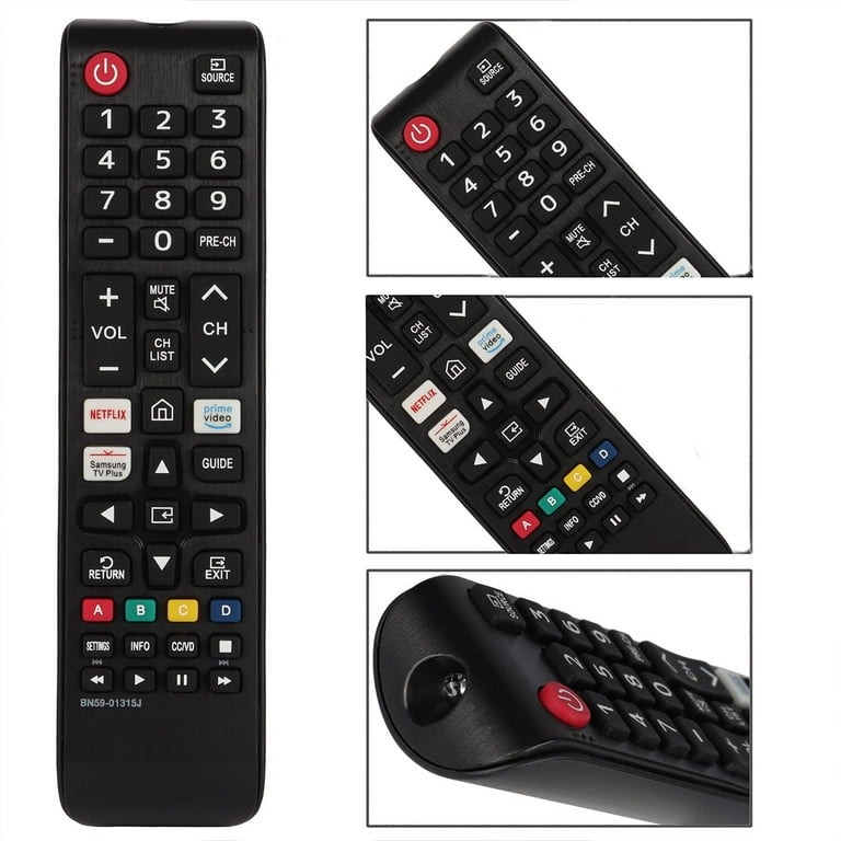 Xtrasaver BN59-01315J Universal Remote Control for All Samsung TV Remote  LCD LED QLED SUHD UHD HDTV Curved Plasma 4K 3D Smart TVs, with Shortcuts  for Netflix, Smart Hub 