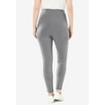 thumbnail image 2 of Woman Within Plus Size Stretch-Cotton Knit Pull-On Leggings, 2 of 6
