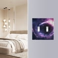 thumbnail image 5 of Dailycode Light Switch Plate Covers 2 Gang Wall Plate Plastics Outlet Covers for Kitchen Home Office Decor Black Hole and Purple Nebula, 5 of 8