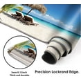 thumbnail image 3 of Gaming Mouse Pad Beach Pattern XXL XL Large Mouse Pad Mat Long Extended Mousepad Desk Pad Non-Slip Rubber Mice Pads Stitched Edges Thin Pad (31.5x11.8x0.12 Inch)- Tropical Palm Sea and Beach, 3 of 6