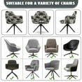 thumbnail image 6 of Xoenoiee Palm Tree Print Velvet Armchair Slipcovers for Dining Room, Stretch Curved Back Dining Chair Covers Wingback Chair Cover Fits Curved Back Chairs with Arms, 6 of 7