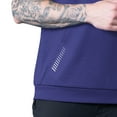 thumbnail image 4 of Men's MSX by Michael Strahan Purple Baltimore Ravens Tri-Blend Rebound Sleeveless Hoodie, 4 of 4