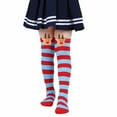 thumbnail image 3 of Yuanlong Children Socks Merry Christmas Striped Pattern Plush Knee Length Stockings Kid Holiday Outdoor Cute Warmth Tall Socks, 3 of 3