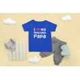 thumbnail image 5 of Old Glory Toddler I Heart My Awesome Papa 8 Bit Pixel Short Sleeve Graphic T Shirt, 5 of 6