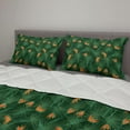thumbnail image 2 of Jungle Comforter & Sham Bedding Set, Tropical Birds of Paradise Flowers Among Greenery Island Rainforest, 3 pcs Duvet Set Microfiber Filling Quilt, 5 Sizes, Green and Multicolor, by Ambesonne, 2 of 4