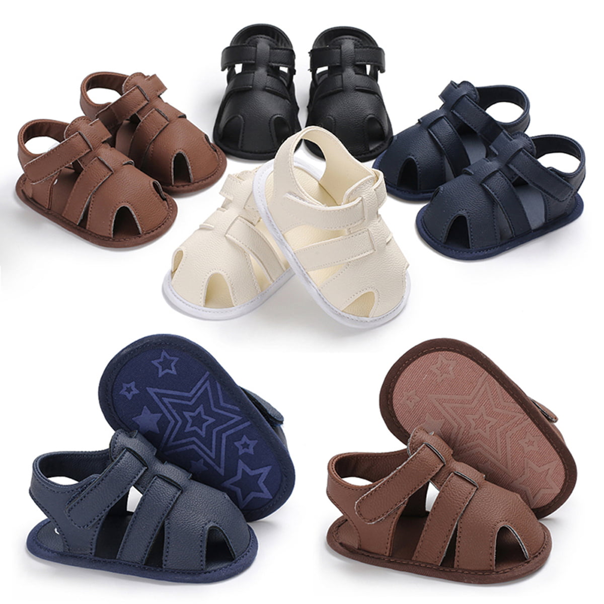 Toddler Newborn Baby Boys Girl Soft Crib Shoes Tassel Leather Sandals Prewalkers