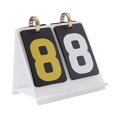 thumbnail image 3 of Vsenkes Card Board Game Scoreboard Flip Number Score Keeper Desktop Compact Acrylic Manual Large Numbers Scoring Marker Score Counter White, 3 of 9