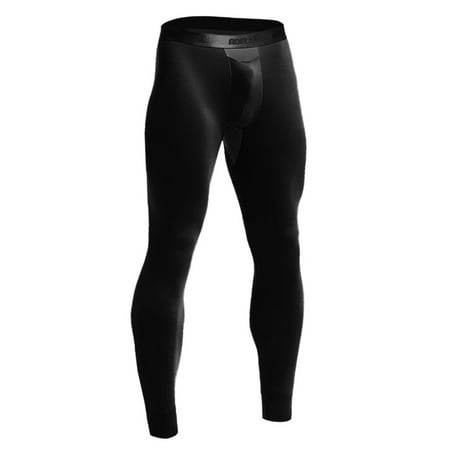USNSM Men s Thermal Underwear Pants Ice Silk Mesh Breathable Keep Warm Bottoms Long Pants Underwear Black L