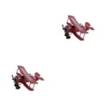 thumbnail image 4 of Toystoory Colección Adorno de oficina Modelo de hierro elaborado con mesas de estructura estable y duradera Rojo vino resistente vino rojo 2piezas, 4 of 6
