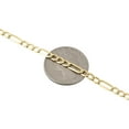 thumbnail image 2 of Real 10K Yellow Gold 4mm Figaro Chain Necklace Men's or Women's High Polished, 20", 2 of 7
