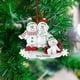 thumbnail image 5 of Fiudx Decoraciones navideñas para interiores Decoraciones navideñas personalizadas para el hogar Muñeco de nieve Arreglos navideños colgantes para el hogar acogedor Decoraciones navideñas familiares, 5 of 7