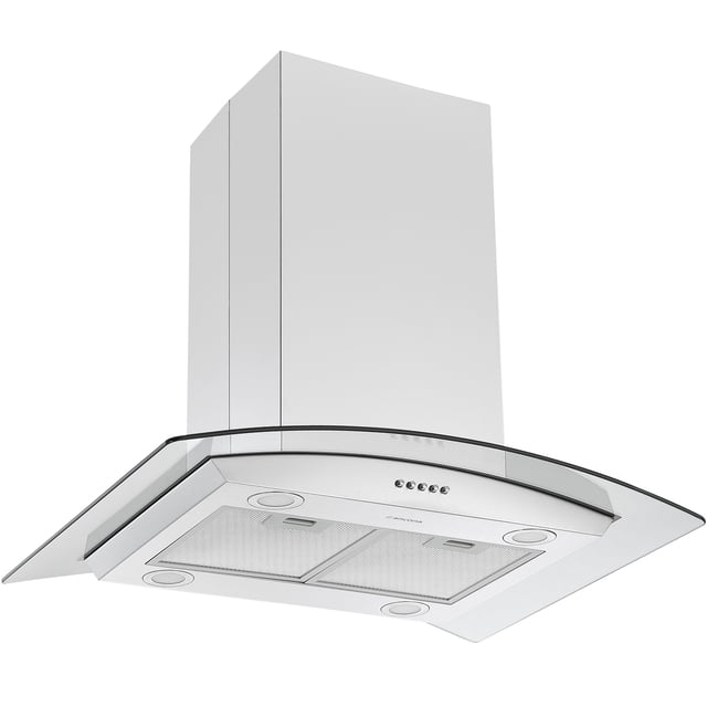 Ancona 30 Pouces 440 CFM Lot Convertible avec Auvent en Verre en Acier Inoxydable